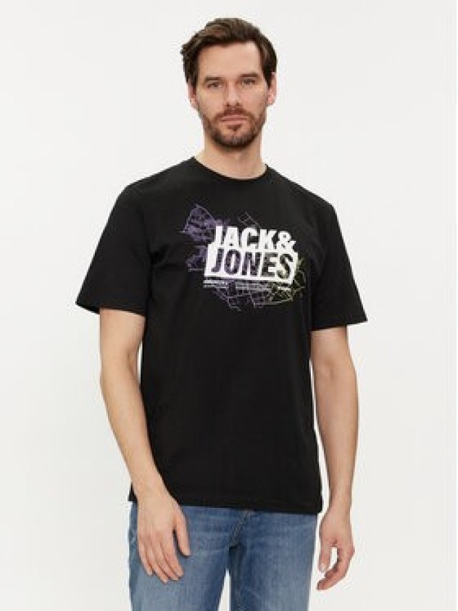 Jack&Jones Komplet 2 t-shirtów Map Logo 12260796 Czarny Regular Fit