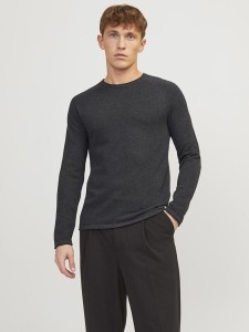 Jack & Jones Sweter "Hill" w kolorze antracytowym rozmiar: L
