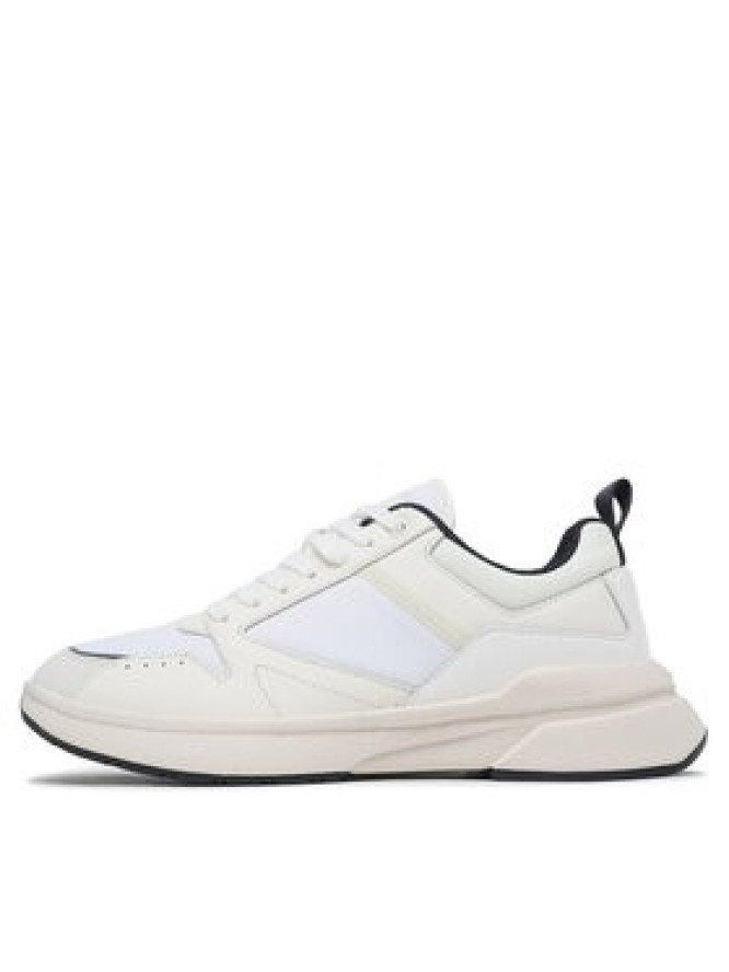 Calvin Klein Sneakersy Low Top Lace Up Mix HM0HM01044 Biały