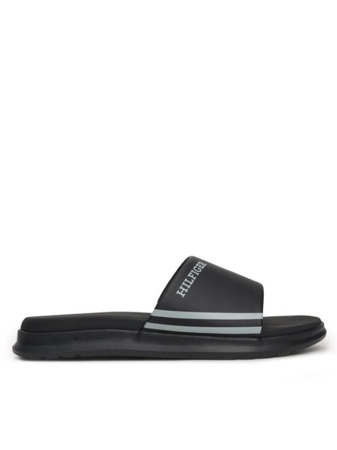 Tommy Jeans Klapki Dual Density Hilifger Pool Slide FM0FM05017 Czarny