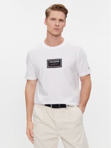 Tommy Hilfiger T-Shirt Label Hd Print Tee MW0MW34391 Biały Regular Fit