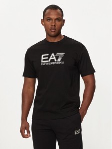 EA7 Emporio Armani T-Shirt 6DPT81 PJVPZ 1200 Czarny Regular Fit