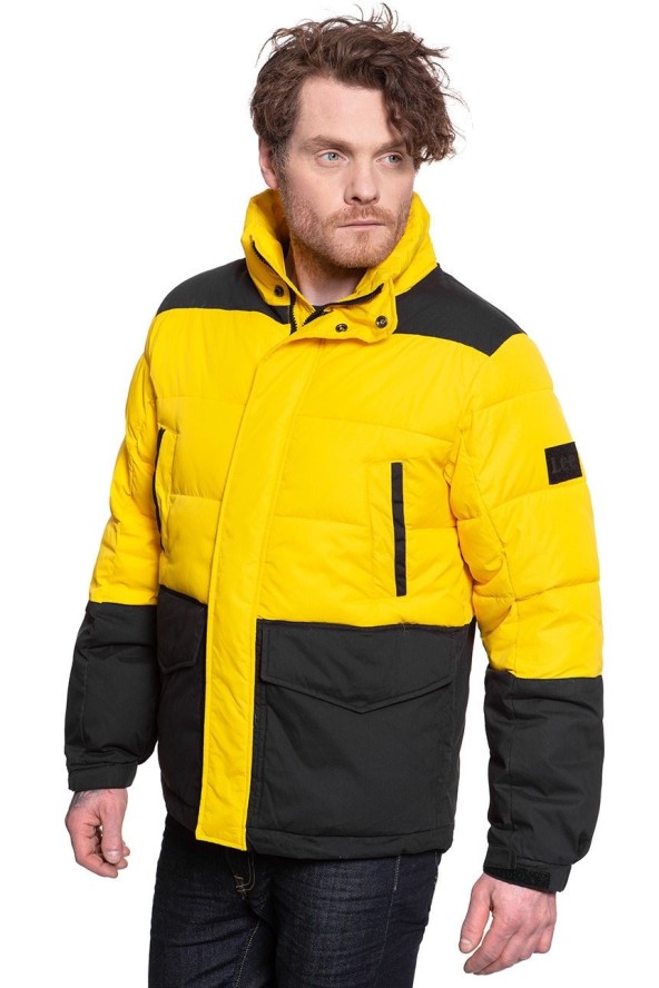 LEE MID PUFFER JACKET LEMON ZEST L87YUNMM