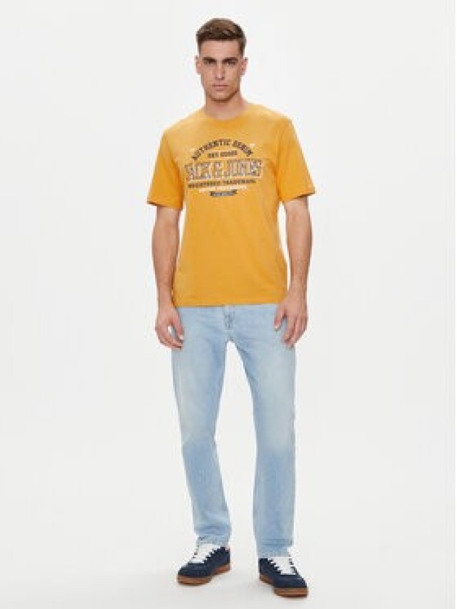 Jack&Jones T-Shirt Logo 12254862 Żółty Standard Fit