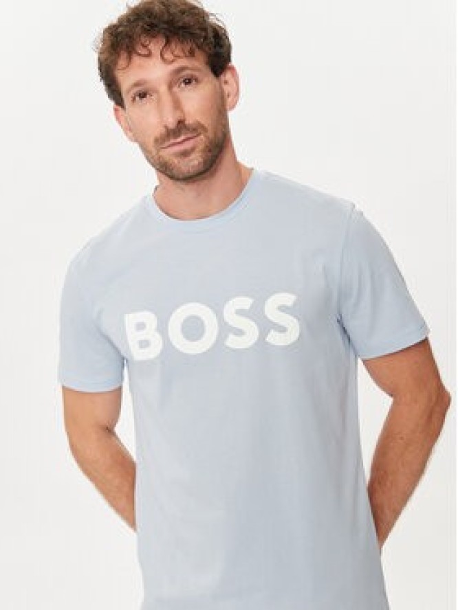 Boss T-Shirt Thinking 1 50481923 Niebieski Regular Fit