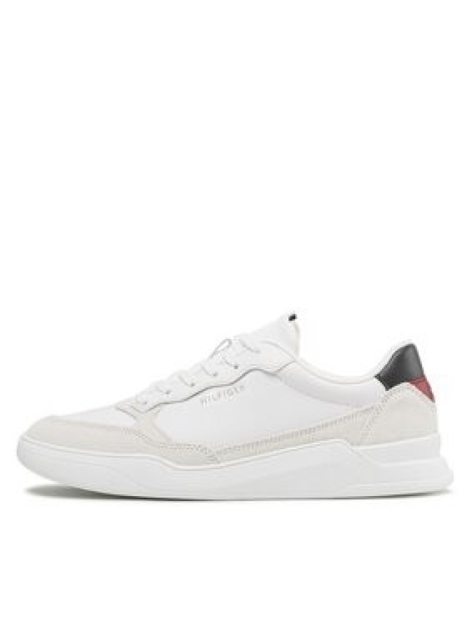 Tommy Hilfiger Sneakersy Elevated Cupsole Leather Mix FM0FM04358 Biały