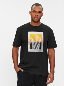 Calvin Klein T-Shirt Sense Layer K10K112394 Czarny Regular Fit