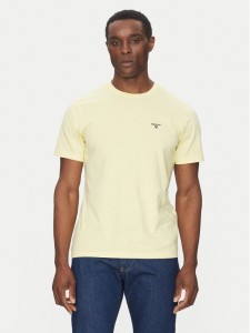 Barbour T-Shirt Essential Sports MTS0331YE36 Żółty Tailored Fit