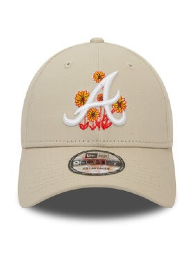 New Era Czapka z daszkiem Flower Icon 940 Braves 60435112 Beżowy