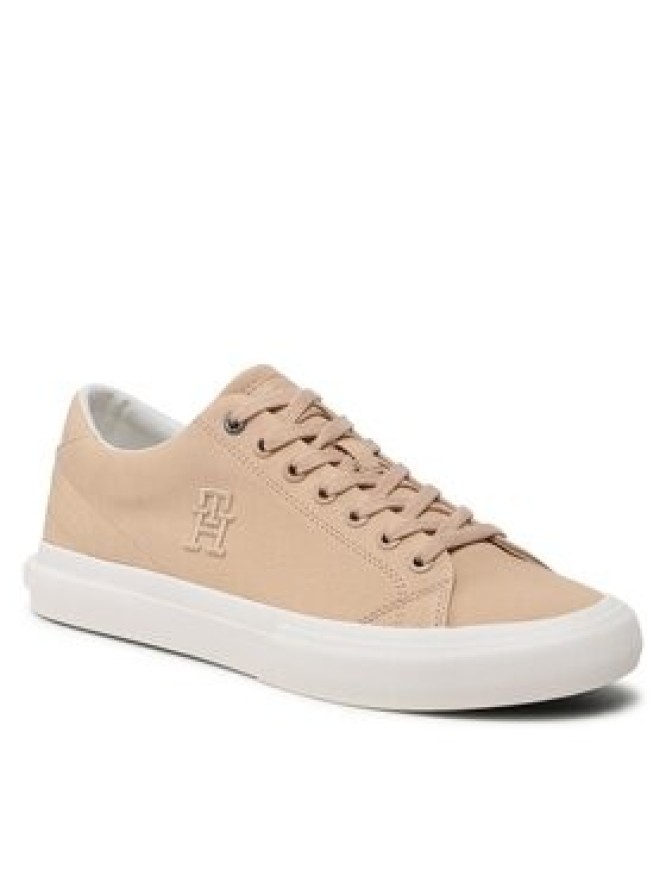 Tommy Hilfiger Tenisówki Th Hi Vulc Street Low Veg Dyes FM0FM04688 Brązowy