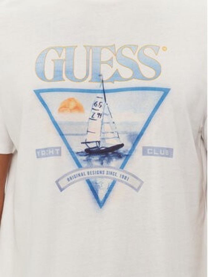 Guess T-Shirt M4GI40 K9RM1 Biały Regular Fit