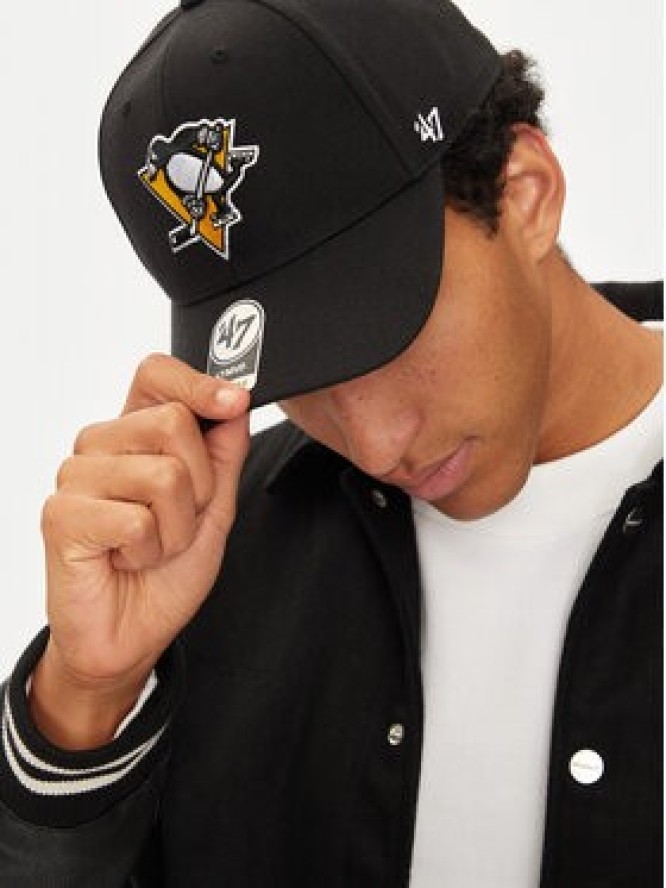 47 Brand Czapka z daszkiem Pittsburgh Penguins H-MVP15WBV-BKB Czarny