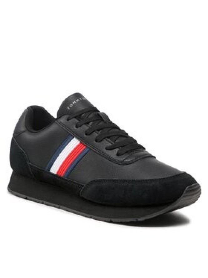 Tommy Hilfiger Sneakersy Core Eva Runner Corporate Lea FM0FM04397 Czarny