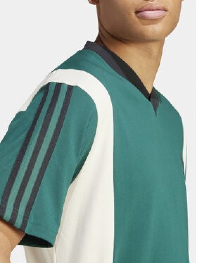 adidas T-Shirt Archive Panel IS1406 Zielony Regular Fit
