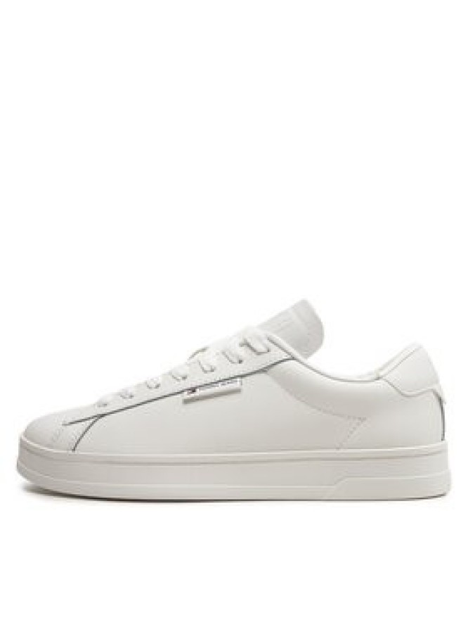 Tommy Jeans Sneakersy Tjm Leather Low Cupsole EM0EM01374 Écru