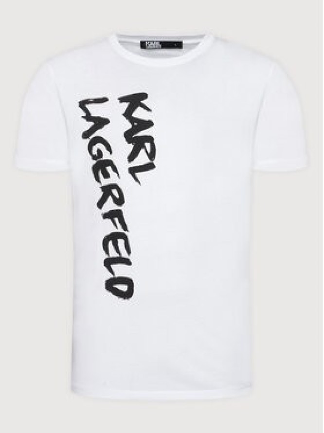 KARL LAGERFELD T-Shirt Crewneck 755065 521224 Biały Regular Fit