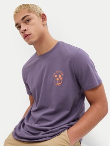 Gap T-Shirt 624814-01 Fioletowy Regular Fit