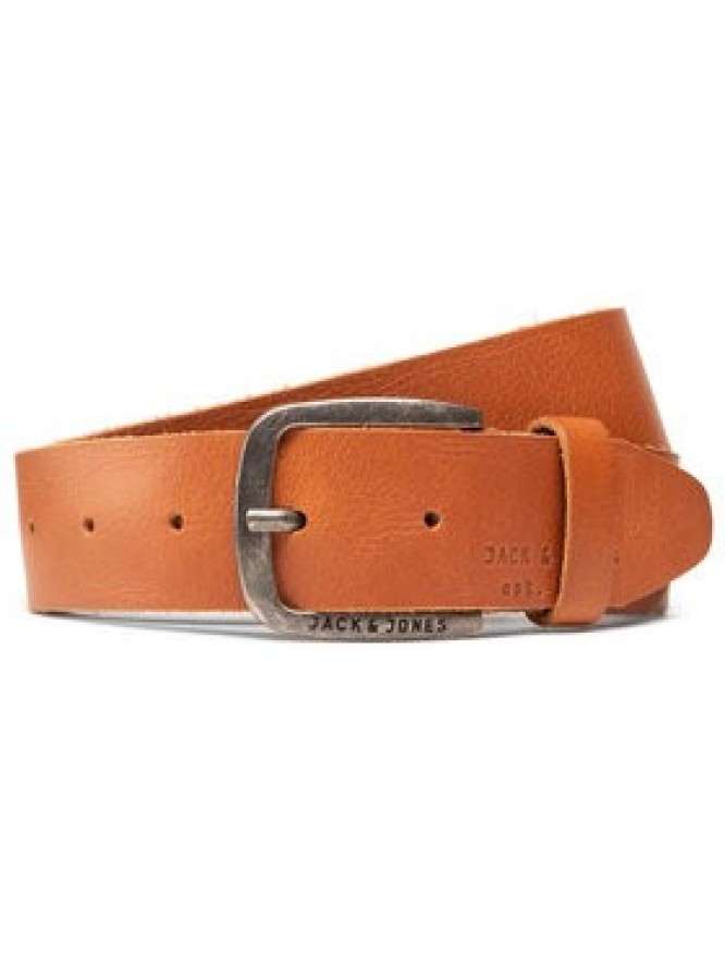 Jack&Jones Pasek Męski Jackpaul Leather Belt 12111286 Brązowy