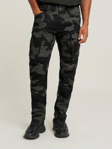 G-Star Bojówki - Tapered fit - w kolorze szaro-czarnym rozmiar: W30/L32