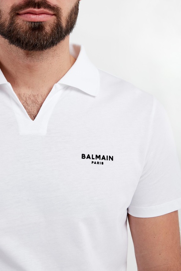 Polo męskie z logo BALMAIN