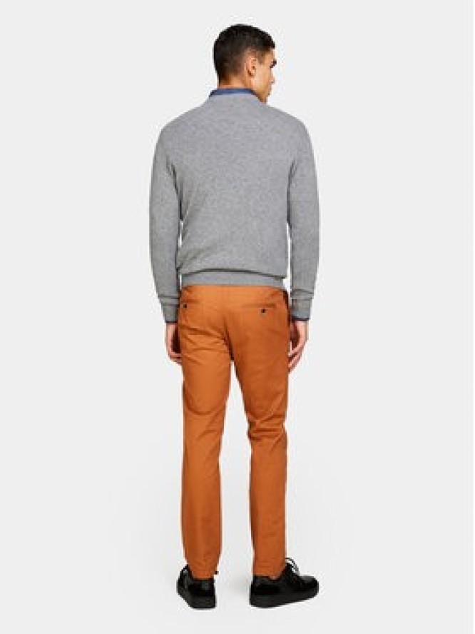 Sisley Sweter 102HS1B17 Szary Slim Fit