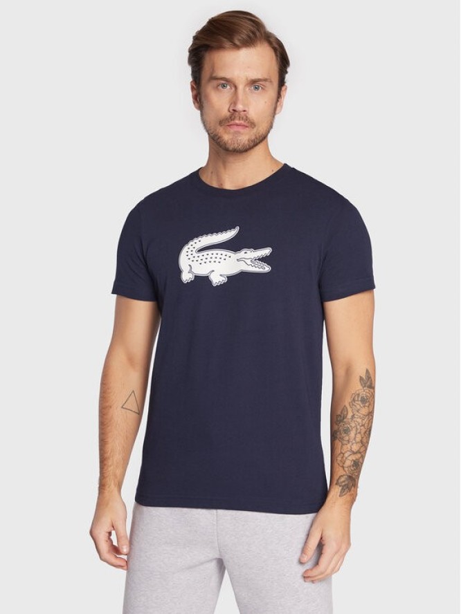 Lacoste T-Shirt TH2042 Granatowy Regular Fit