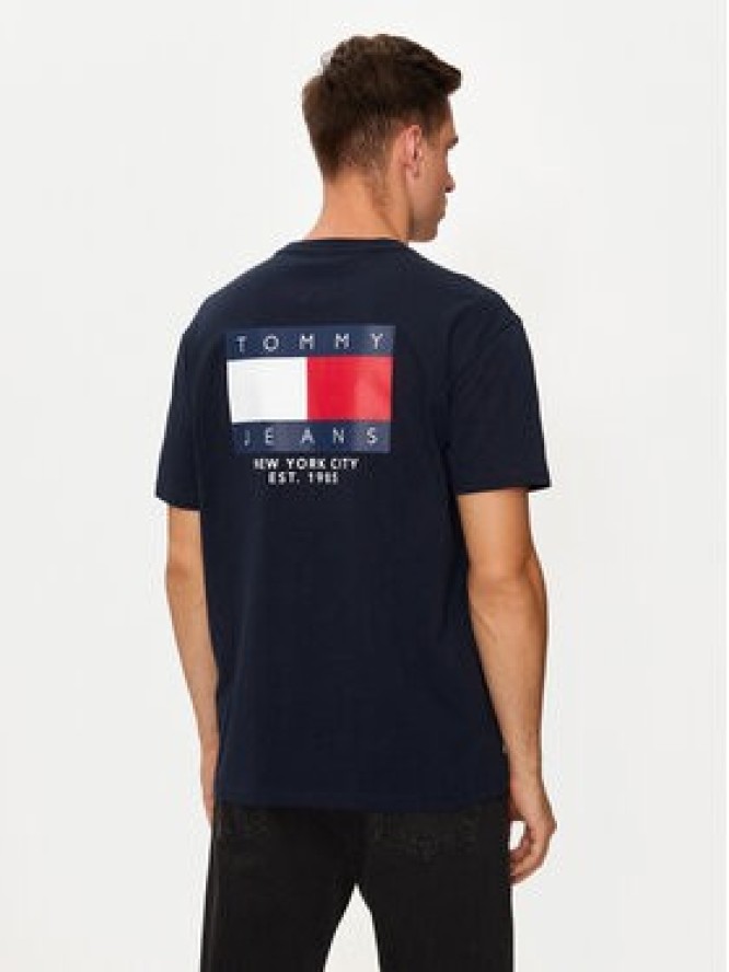 Tommy Jeans T-Shirt DM0DM19695 Granatowy Regular Fit