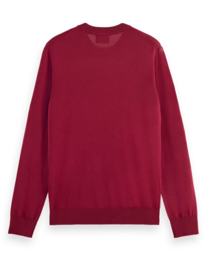 Scotch & Soda Wełniany sweter w kolorze czerwonym rozmiar: L