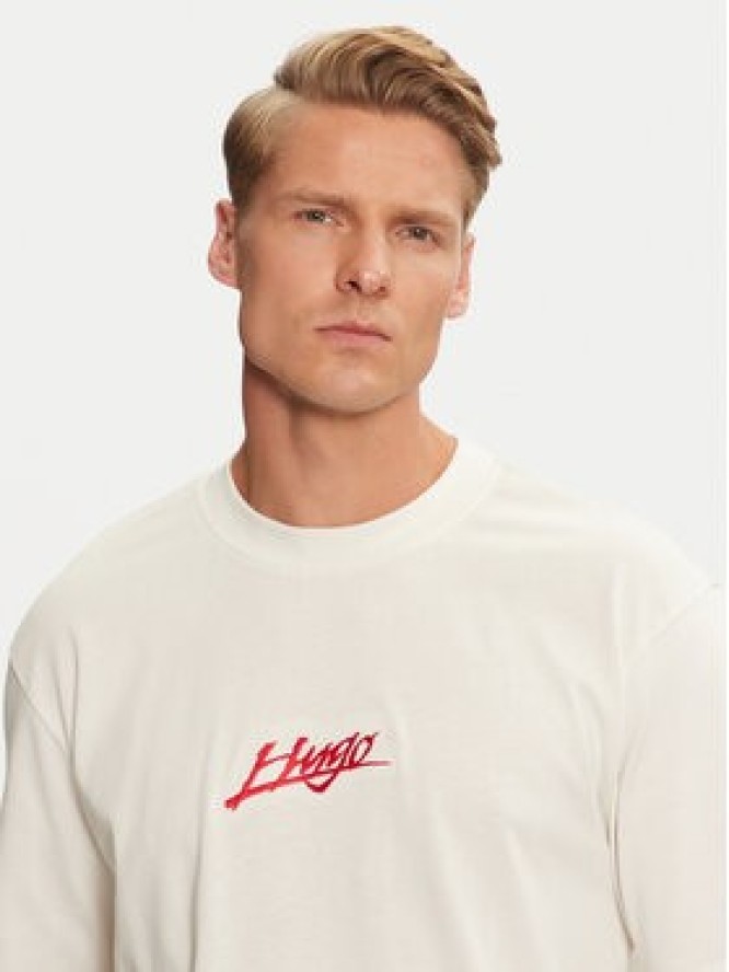 Hugo T-Shirt Dlogotee 50527926 Écru Relaxed Fit