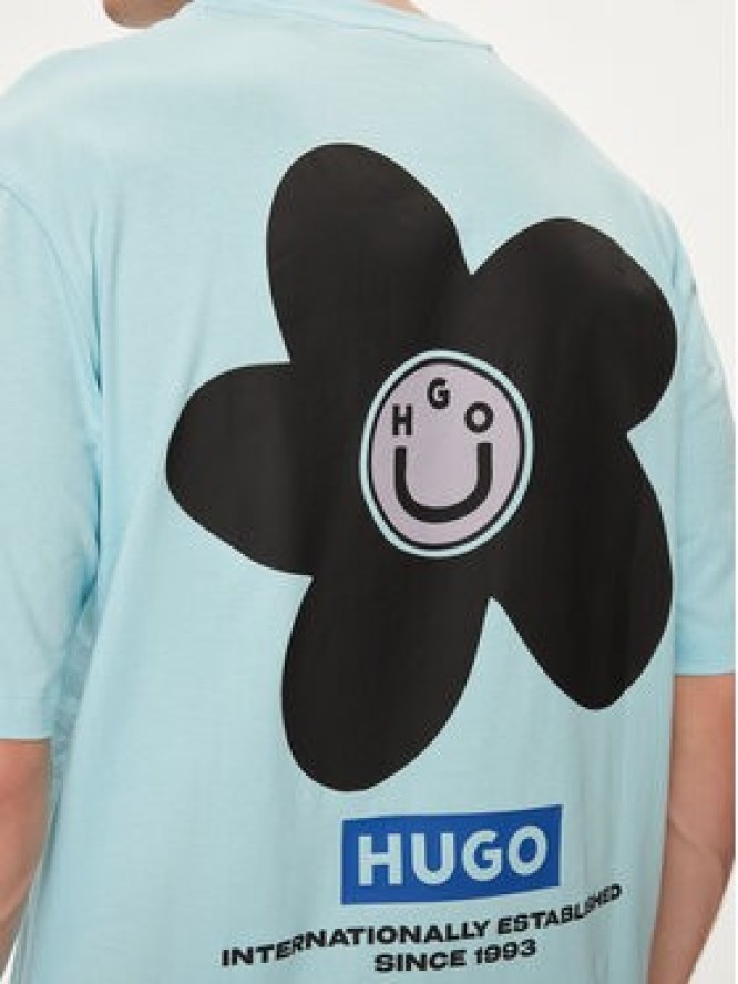 Hugo T-Shirt Noretto 50513214 Niebieski Regular Fit