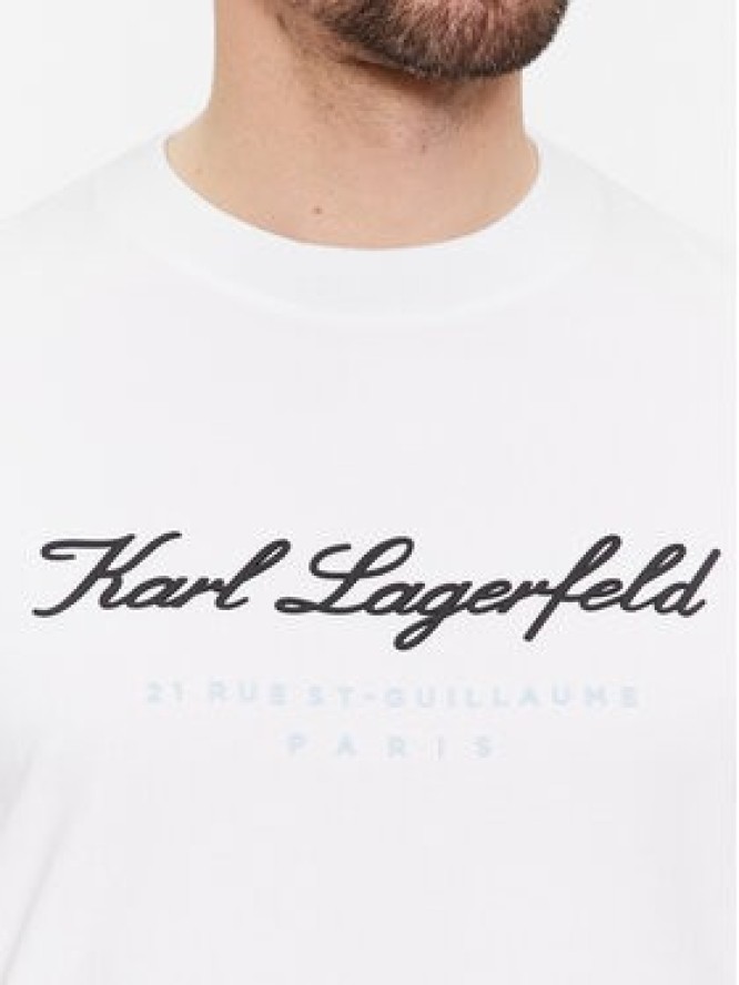 KARL LAGERFELD T-Shirt 755403 541221 Biały Regular Fit