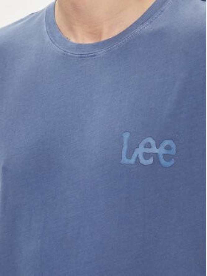 Lee T-Shirt Wobbly 112349080 Niebieski Regular Fit