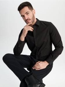 Koszula slim fit - czarny