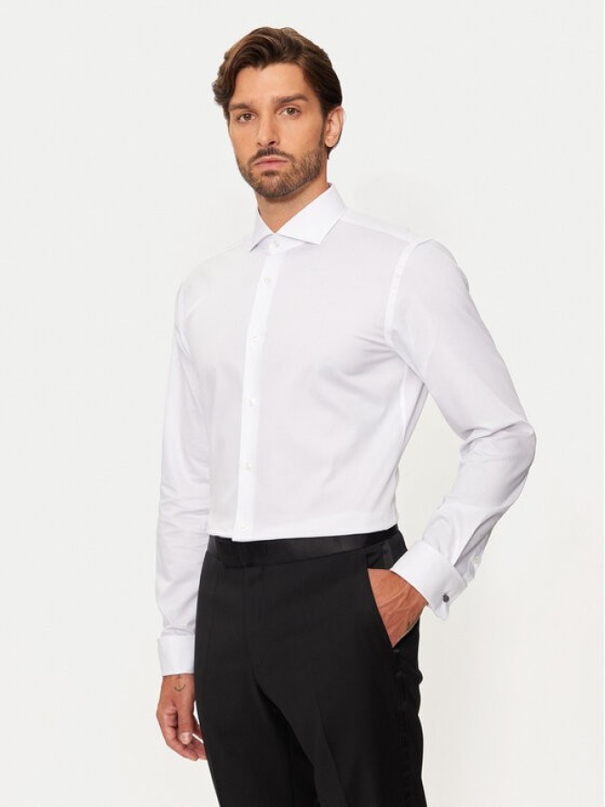 Boss Koszula H-Hank 50519935 Biały Slim Fit