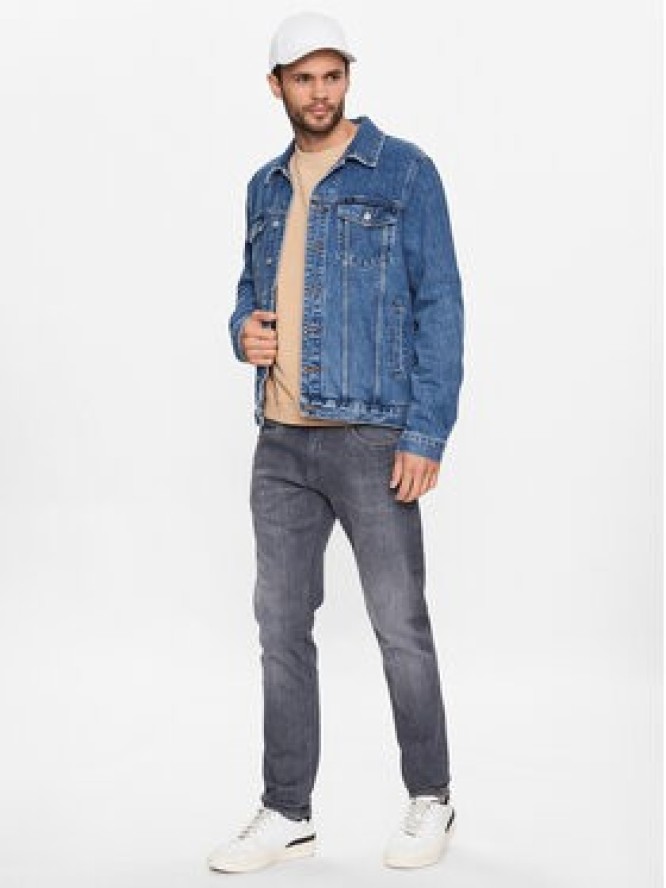 Pepe Jeans Jeansy Stanley PM206326 Szary Taper Fit