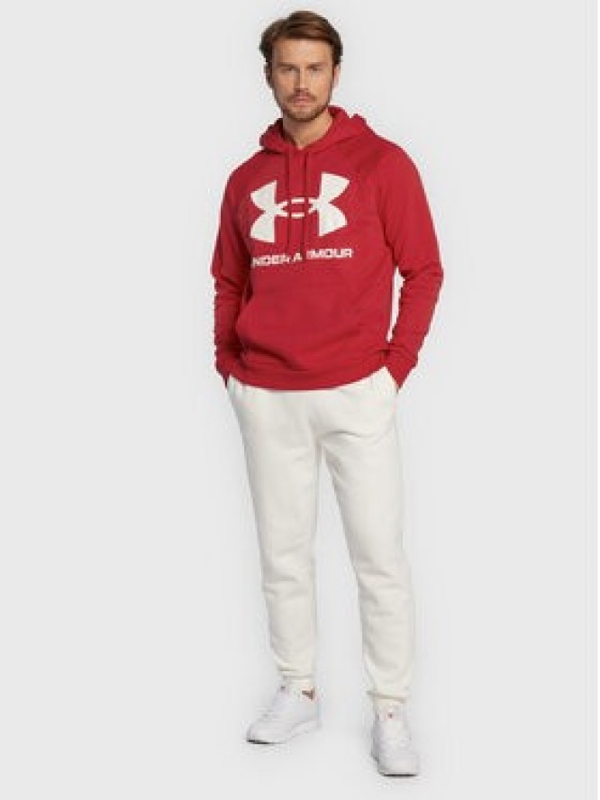 Under Armour Bluza Ua Rival Fleece Big Logo 1357093 Czerwony Loose Fit