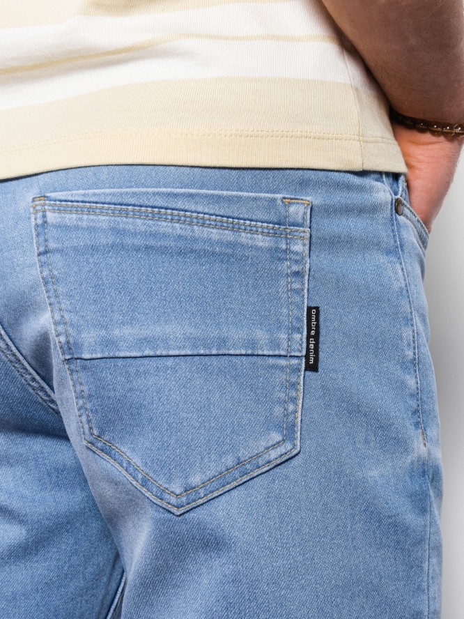 Spodnie męskie jeansowe SKINNY FIT - jasnoniebieskie V4 OM-PADP-0101 - XXL
