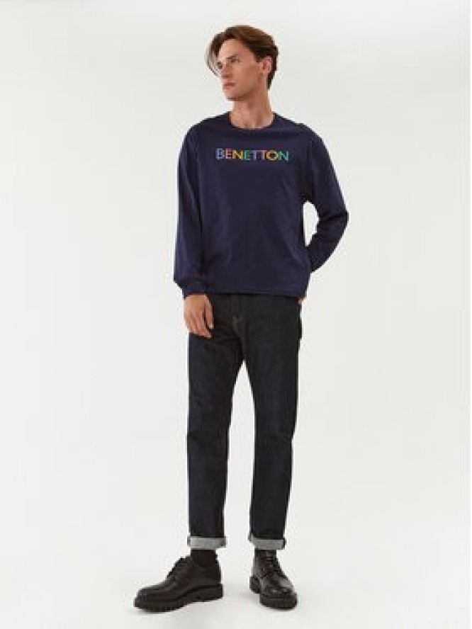 United Colors Of Benetton Longsleeve 3I1XU1034 Granatowy Regular Fit