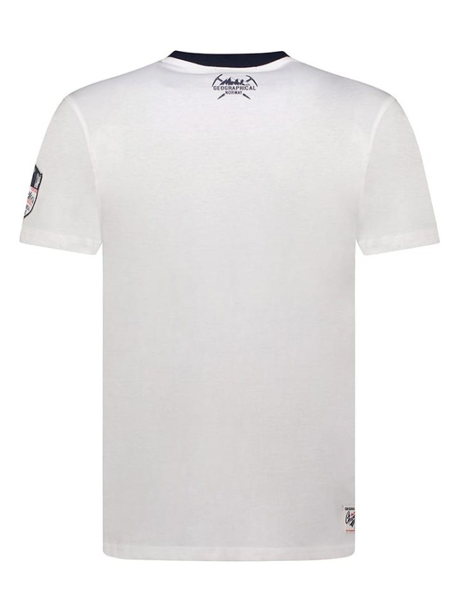Geographical Norway Koszulka w kolorze białym rozmiar: M