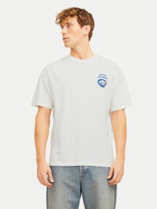 Jack&Jones T-Shirt Charge 12269384 Biały Relaxed Fit