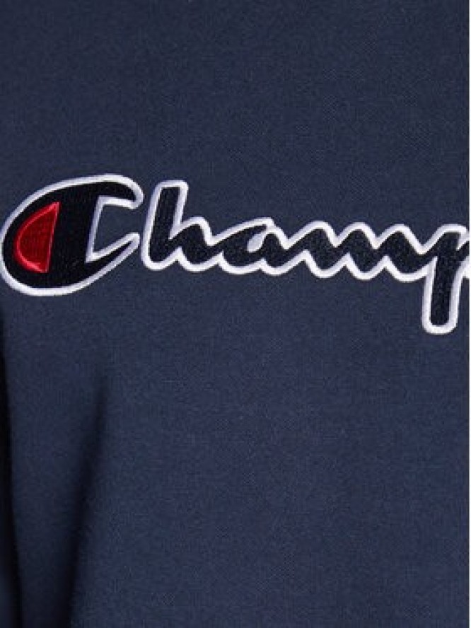 Champion Bluza Embroided Script Logo 217859 Granatowy Regular Fit