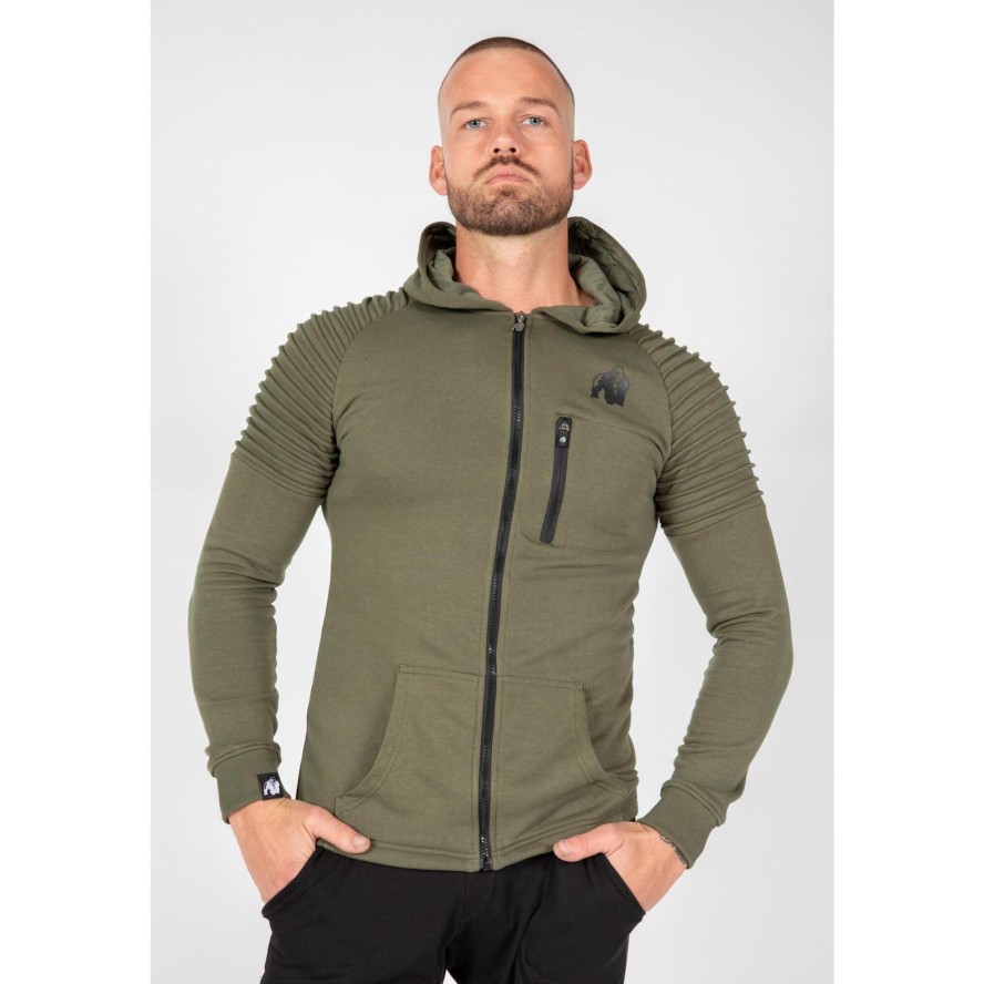 Bluza fitness męska Gorilla Wear Delta Hoodie rozpinana z kapturem