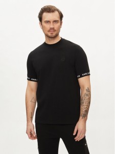 KARL LAGERFELD T-Shirt 755023 542221 Czarny Regular Fit