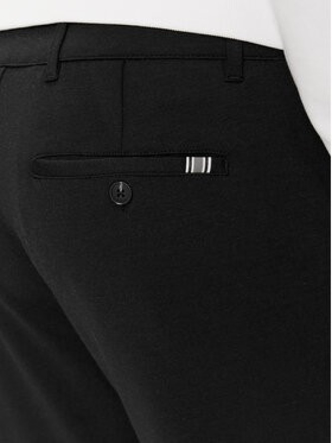 Solid Spodnie materiałowe 21105110 Czarny Regular Fit