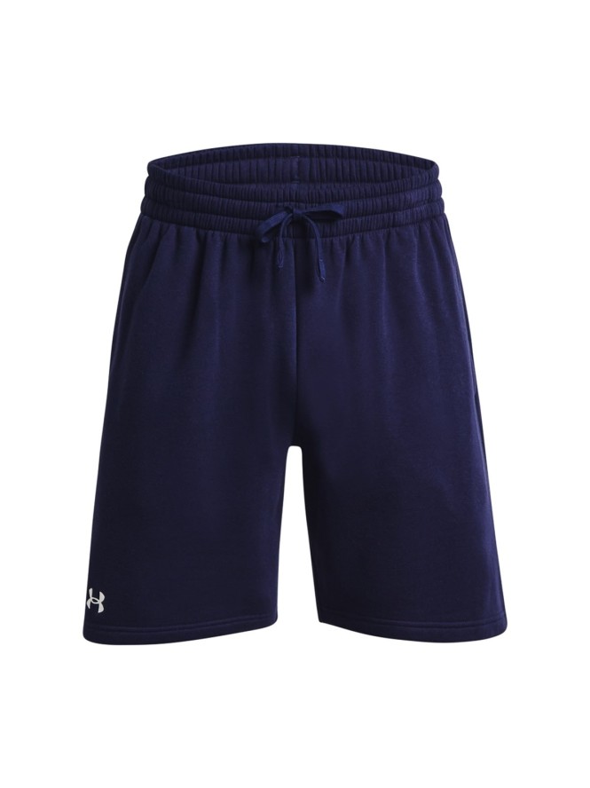 Spodenki dresowe męskie Under Armour UA Rival Fleece Shorts - granatowe