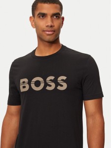 Boss T-Shirt 50525208 Czarny Regular Fit