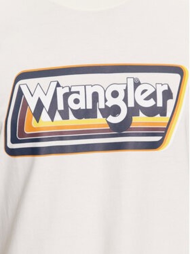 Wrangler T-Shirt 112341195 Biały Relaxed Fit