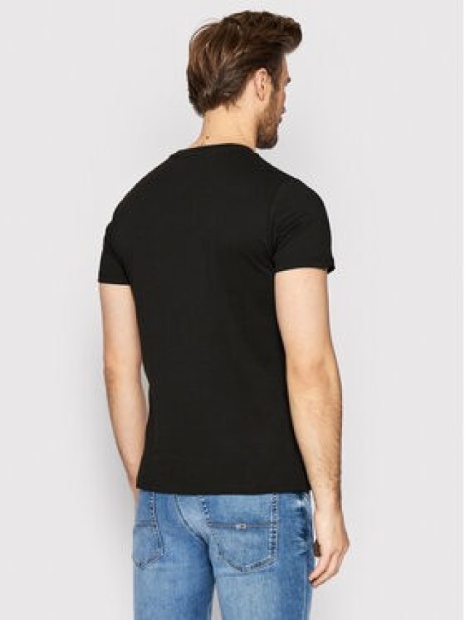 Tommy Jeans T-Shirt Essential Flag DM0DM13509 Czarny Regular Fit