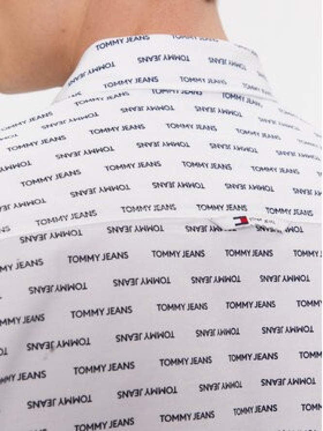 Tommy Jeans Koszula Critter DM0DM18337 Biały Regular Fit