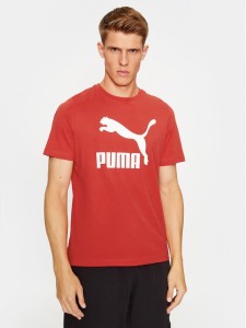 Puma T-Shirt Classics Logo 530088 Czerwony Regular Fit